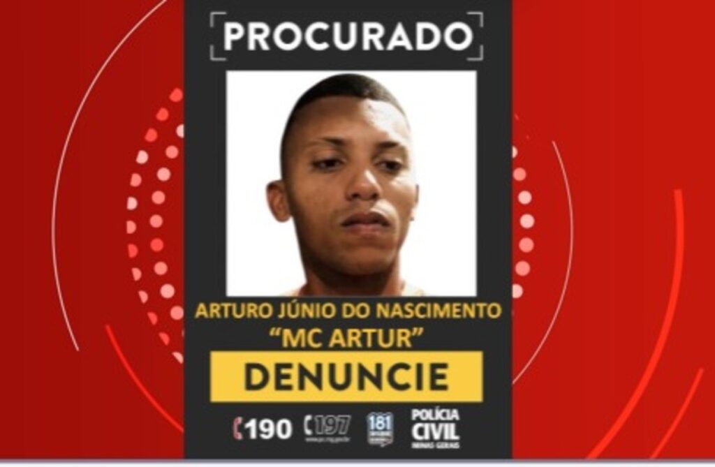 anga A Polícia Civil de Minas Gerais (PCMG) divulgou a foto de um foragido da Ju