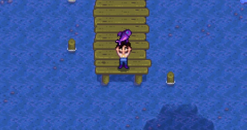 Carpa da Meia-Noite: saiba tudo sobre a espécie de peixe no Stardew Valley — Foto: Reprodução/Róbson Martins
