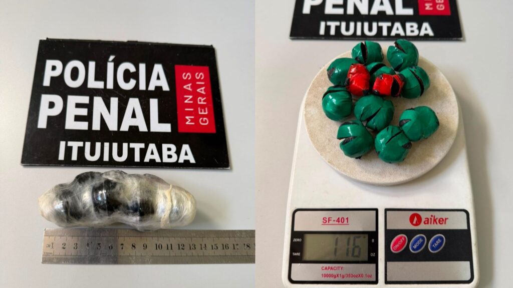 Mulher é barrada no presídio de Ituiutaba ao tentar visitar companheiro com fumo nas partes íntimas Polícia Penal/Divulgação