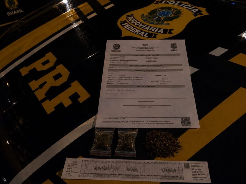 24 horas seguidas em MG Policia Rodoviária Federal/ Divulgação O motorista de um