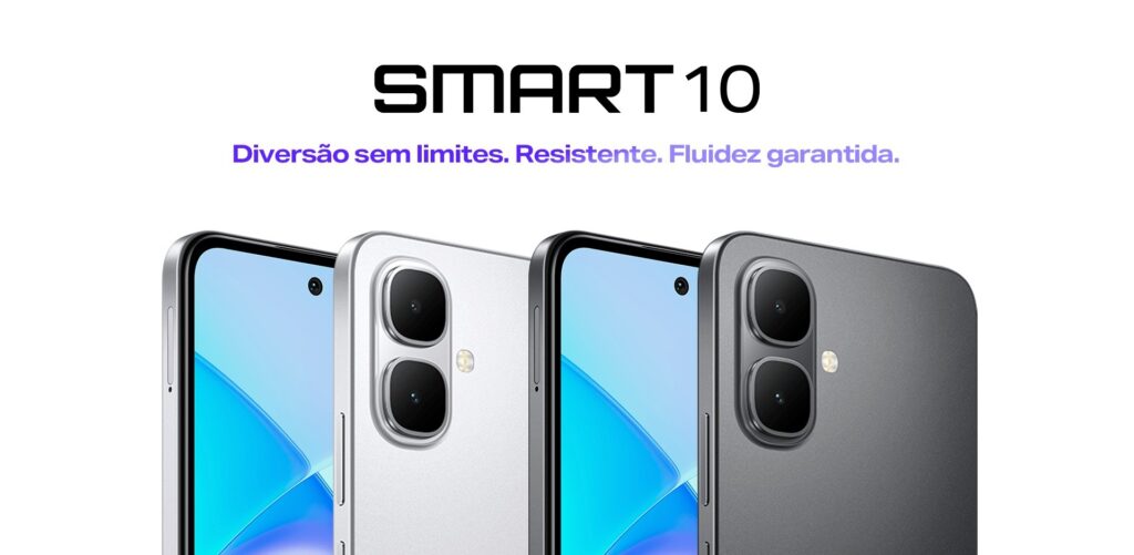 Infinix Smart 10 aposta em recursos essenciais e preço competitivo — Foto: Reprodução/Infinix