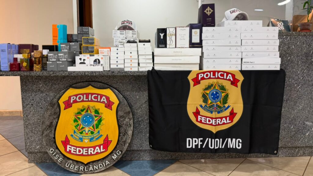 Polícia Federal apreende R$ 400 mil em mercadorias ilegais no Triângulo Mineiro