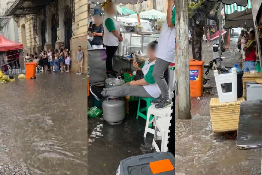 Chuva intensa em Belo Horizonte: Feira Hippie e Virada Cultural sofrem impactos no Centro da capital