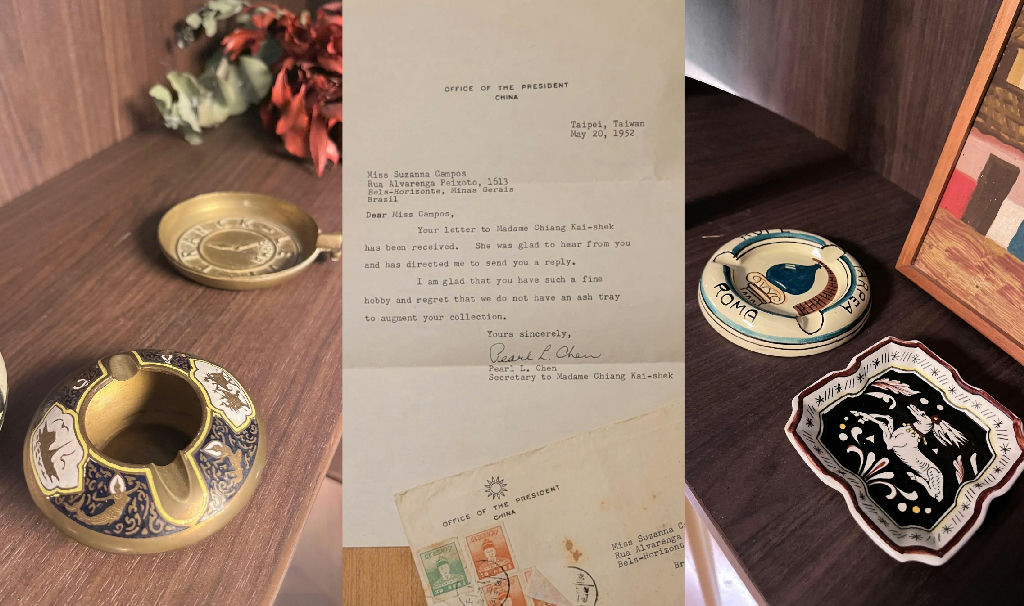 Coleção de 500 cinzeiros e carta de Taiwan revelam a vida singular em casa modernista de BH