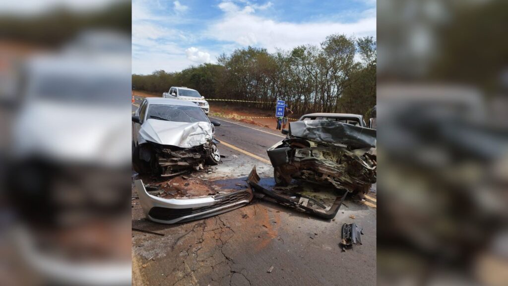 Colisão frontal na Br-262 em Uberaba resulta na morte de idoso de 75 anos