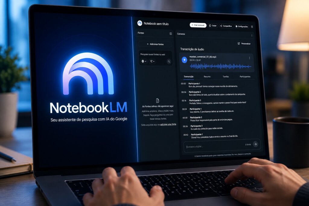Notebooklm: como a inteligência artificial do Google transforma áudios em produtividade