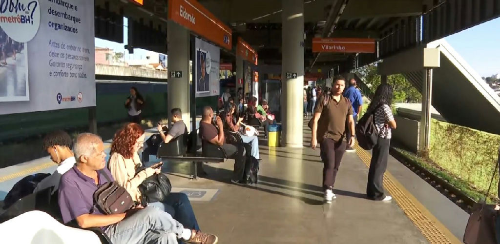 Obras na Linha 1 do metrô de BH alteram intervalos para 18 minutos após 20h