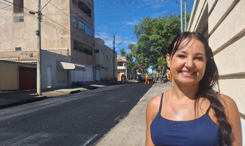 Vila Regina ganha novo asfalto em projeto de mobilidade urbana em Montes Claros