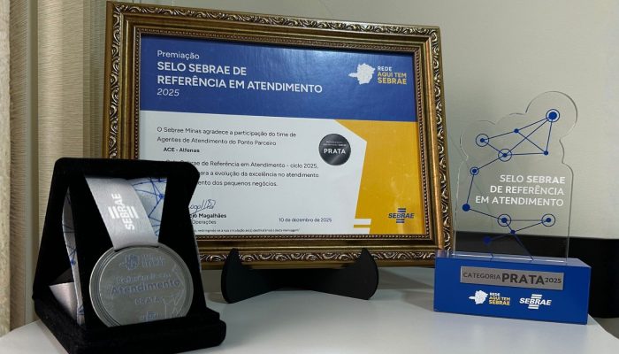 ACIA de Alfenas é premiada com Selo Prata do Sebrae Minas por excelência em atendimento