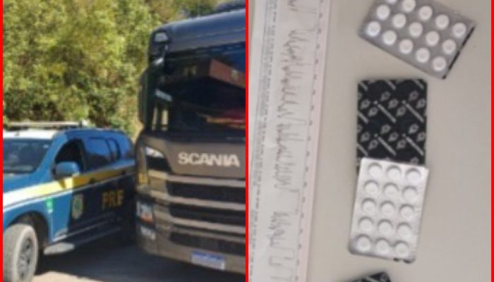 Caminhoneiro é flagrado com rebite após ignorar bloqueio e colocar trabalhador em risco na Br-251