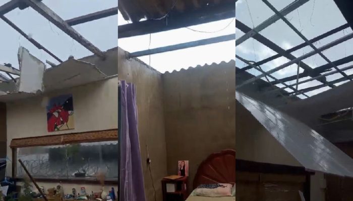 Chuva e ventos fortes destelham casas e deixam milhares sem luz em Belo Horizonte