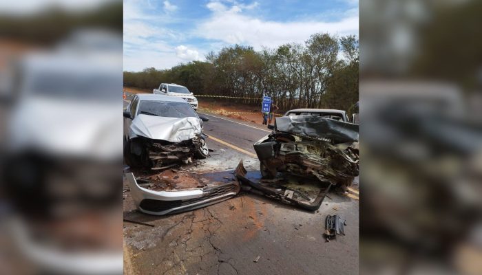Colisão frontal na Br-262 em Uberaba resulta na morte de idoso de 75 anos