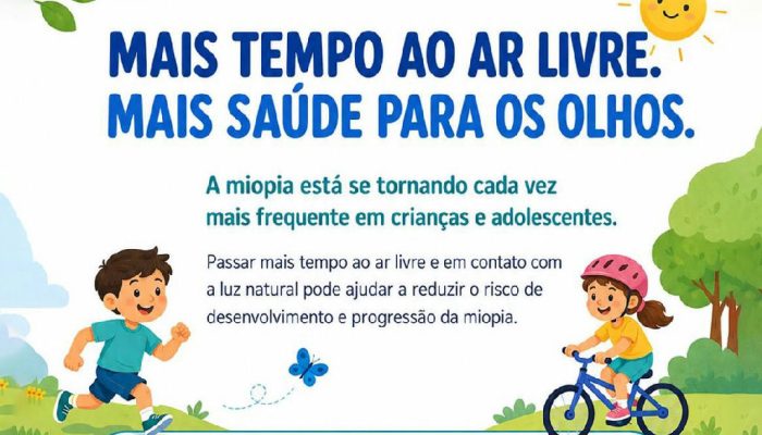 Especialistas alertam para avanço da miopia infantil e recomendam mais tempo ao ar livre