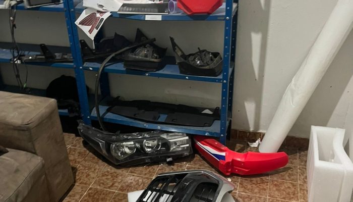 Peças apreendidas durante a operação Polícia Civil/Divulgação