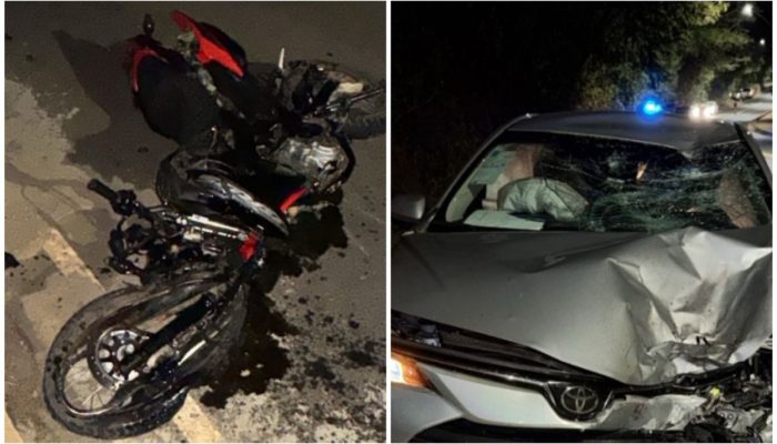 ele. Vídeos em alta no g1 Com o impacto, o motociclista caiu ao solo e morreu no