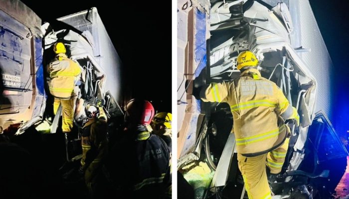 volta das 23h. A vítima ficou presa às ferragens e teve o óbito confirmado no lo
