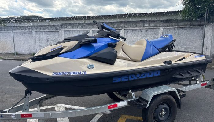 Moto aquática apreendida durante operação em Juiz de Fora Marcus Pena/TV Integra