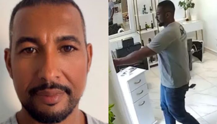 Fotos mostram suspeito da tentativa de feminicídio que ocorreu em BH Reprodução/Redes Sociais