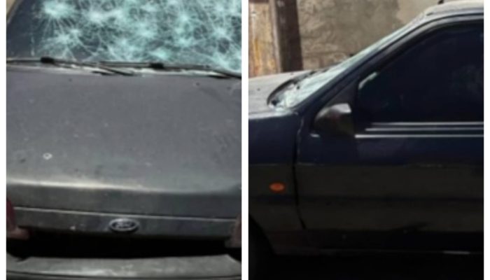 Mulher danificou carro do ex com uma ferramenta Montagem/g1