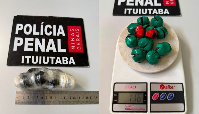 Mulher é barrada no presídio de Ituiutaba ao tentar visitar companheiro com fumo nas partes íntimas Polícia Penal/Divulgação