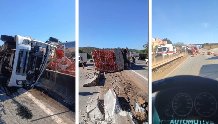 volta das 10h e, quando chegaram ao local, encontraram o motorista preso às ferr