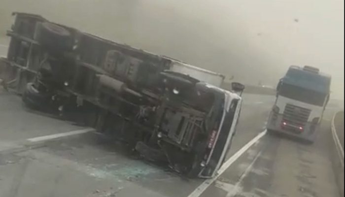 volta das 7h12, no km 674,9, em Perdões. Segundo a concessionária Motiva Minas-S