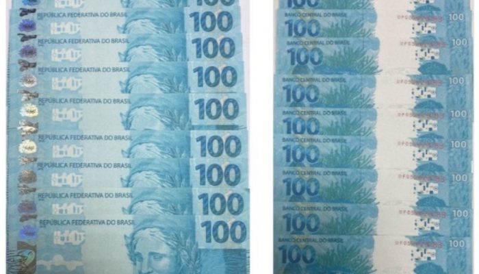 Apreensão de notas falsas em Ubá Polícia Federal/Divulgação