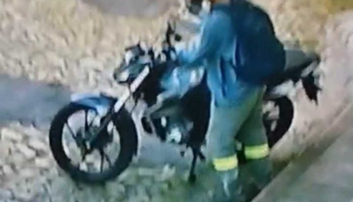 esposa durante festa em distrito Homem tenta furtar moto em Divinópolis Redes sociais/Divulgação