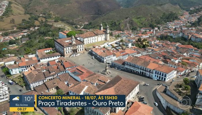 Concerto Mineral em Ouro Preto: Praça Tiradentes recebe evento cultural