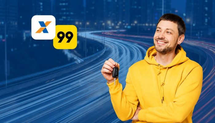 Motoristas 99 podem receber benefício de R$ 350 mensais em parceria com a CAIXA