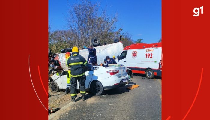 Tragédia na Mgc-122: Criança de 3 anos morre em acidente com caminhão e carro em Janaúba
